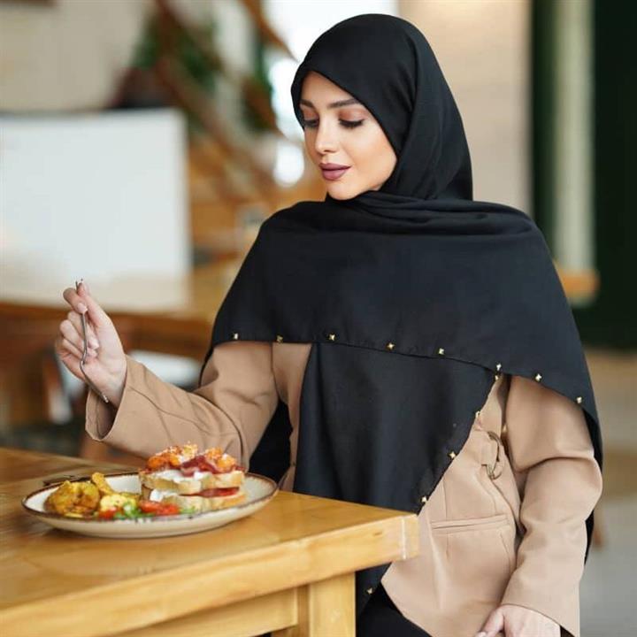 روسری نخی نگین دار